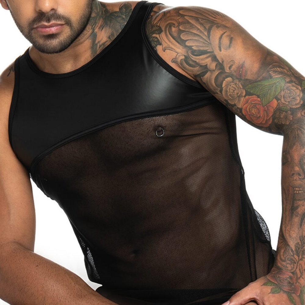 GIGO FETISH BLACK TANK TOP